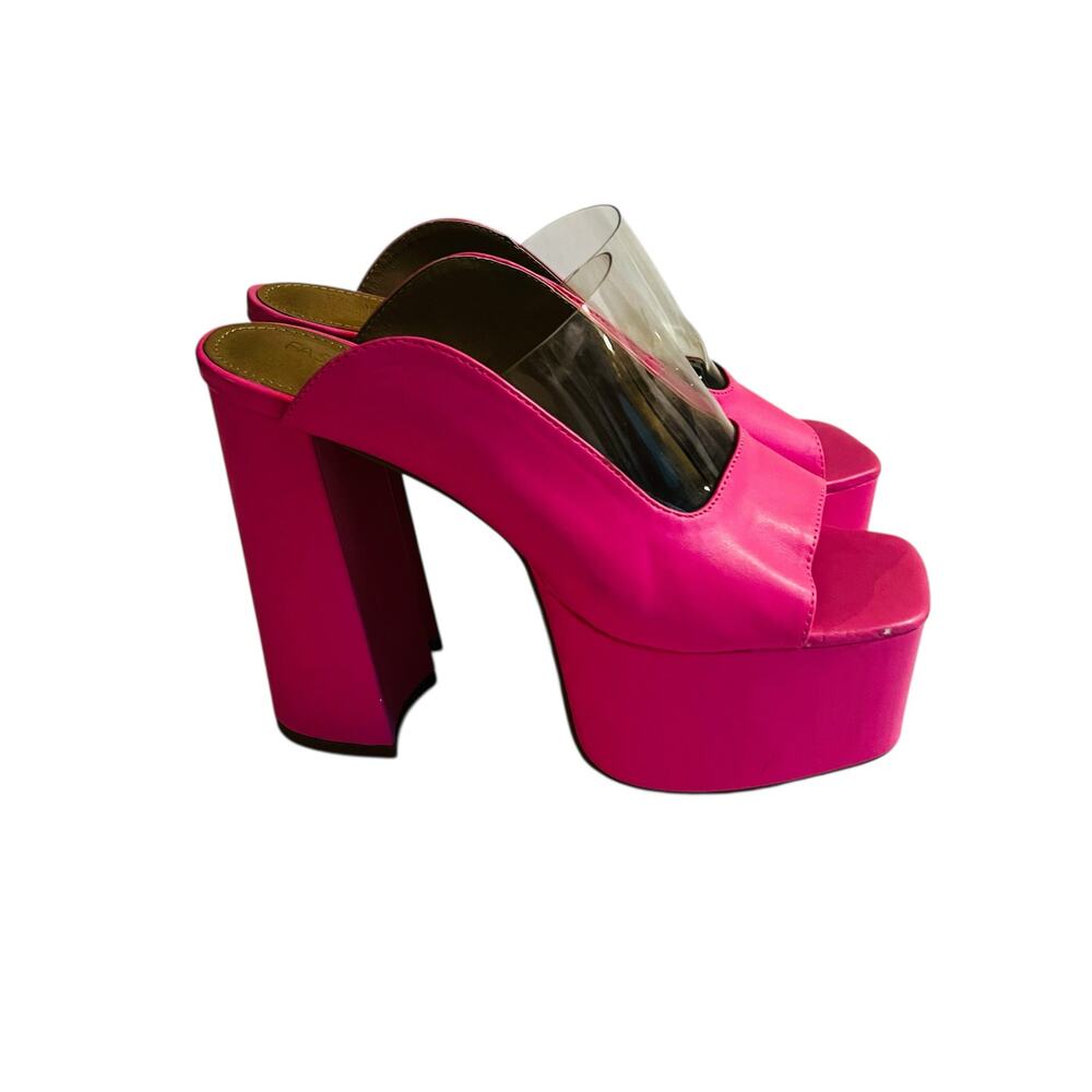 Fashion Niva Pink Open Toe Platform High Heel Shoes Size 9 NEW - Picture 2 of 8